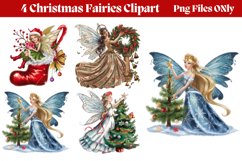 Christmas Fairies Clipart PNG Product Image 1