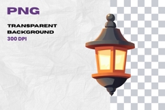 Vintage Outdoor Lamp Clipart Set Product Image 2