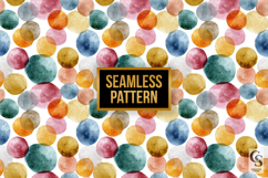 Watercolor Colorful Dots Digital Paper Product Image 2