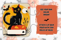 Retro Halloween Money Card, Printable Halloween Card Print Product Image 2