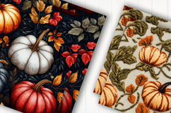 Rustic Pumpkin Harvest Digital Paper Product Image 2
