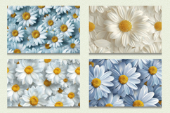 3D Daisy Flowers Cutting Boards sublimation Design Product Image 2