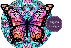 Butterfly Tumbler Wrap, Butterfly Sublimation Design Product Image 2