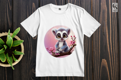 Cute Lemur Clipart Sublimation PNG Product Image 2