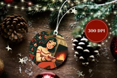Cartoon Christmas Ornament, Christmas House Ornament Design Product Image 2