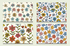 Cute Doodle Flowers Cutting Boards sublimation Design Product Image 2