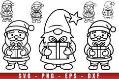 Christmas icon svg, icon png clipart, christmas outline svg Product Image 1