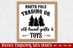North pole trading co. elf hand gifts & toys SVG Product Image 2
