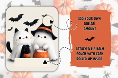Kids Halloween Money Card, Printable Halloween Cats Card Product Image 2