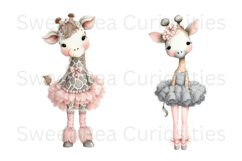 Giraffe, Shabby Chic, Ephemera, PNG, Clipart Product Image 2