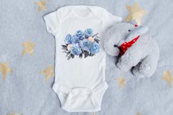 Blue Roses Sublimation Design | Floral Sublimation PNG Product Image 3