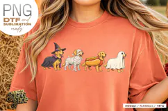 Halloween Golden Retriever DTF PNG Product Image 6