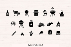 Barbecue SVG Bundle | 38 BBQ &amp; Grill Icons PNG DXF Product Image 2
