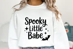 Spooky Little Babe Svg | Halloween Svg | Shirt Svg Product Image 1