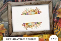 Watercolor Thanksgiving Frame Clipart png Product Image 2