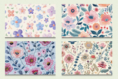 Pastel Embroidery Flowers Cutting Boards sublimation Designs Product Image 2