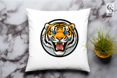 Tiger Face And Resting Tiger Clipart Sublimation PNG Product Image 2