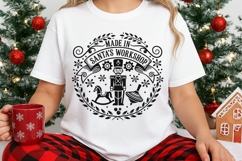 Made In Santa’s Workshop Svg, North Pole Svg, Holiday Svg. Product Image 3