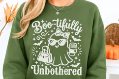 Boo-tifully Unbothered Svg, Sassy Halloween Svg, Ghost Svg. Product Image 3