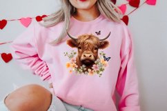 Valentine's Highland Cow Clipart, Valentine Couplet Product Image 2