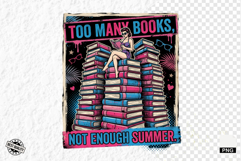 Retro Bookish Girl PNG Illustration Product Image 1