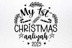 Baby First Christmas Ornament SVG Product Image 2