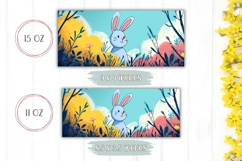 Colorful Easter Mug Design, Easter Animals Mug Wrap Product Image 2