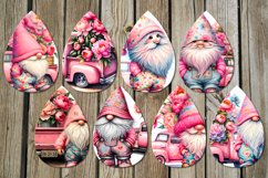 Spring gnome | Sublimation Teardrop earring design bundle Product Image 2