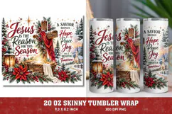 Faith Makes It Possible Tumbler Wrap, Christian Christmas 20 Product Image 1