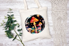 Cartoon Forest Illustration, Nature PNG, Mushrooms PNG Product Image 2