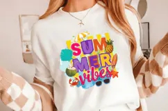 Summer Vibes PNG sublimation |Beach & Summer PNG T-Shirt Product Image 8
