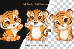 15 Bundle Watercolor Tiger Orange Animal Wildlife Jungle Product Image 2