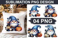 Halloween Gnome - Pillow Sublimation PNG Design Product Image 1