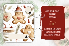 Watercolor Christmas Cookies Money Card, Christmas Gift Card Product Image 2