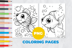 Fish Coloring Pages | Coloring book Product Image 1