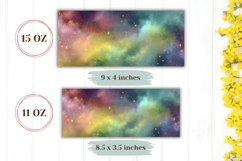 Neon Clouds Mug Wrap Design, Celestial Mug Sublimation Product Image 2