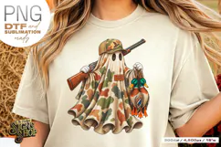 Halloween Ghost Duck PNG, Hunting DTF Design Product Image 6