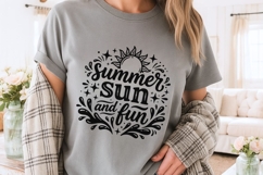 Summer Sun And Fun Svg, Summer Vibes Svg, Water Splash Svg. Product Image 3