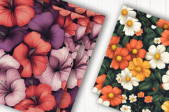 Daisy Floral Digital Paper Product Image 2