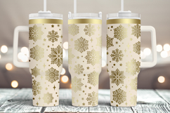 Tumbler laser svg| 40oz Tumbler Christmas Snowflakes wrap Product Image 2