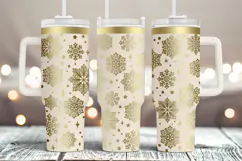 Tumbler laser svg| 40oz Tumbler Christmas Snowflakes wrap Product Image 2