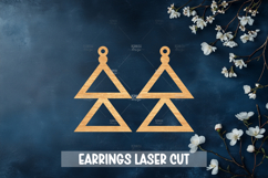 Style Laser Cut Earrings SVG File Product Image 1