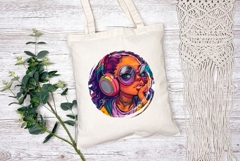 Summer Girl Illustration, Cartoon Girl PNG, Cool Girl Print Product Image 2