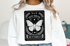 Anti-Social Butterfly svg Design | Svg Cut Files | Shirt Svg Product Image 1