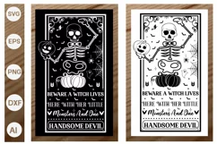 Farmhouse Halloween SVG Design | Halloween Porch Sign SVG Product Image 1