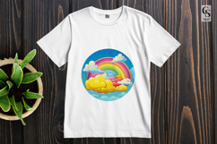 Rainbow Clouds Clipart Sublimation PNG Product Image 2