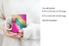 rainbow Mug Sublimation Mug Wrap, rainbow Mug design Product Image 3
