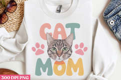 Cat Mom PNG, Cat Mom Sublimation PN Product Image 2