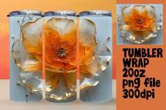 Floral Delight: 3D Tumbler Wrap Product Image 1
