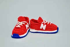 Fashion baby sneakers crochet pattern 6-9 months PDF Product Image 2